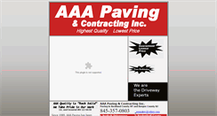 Desktop Screenshot of aaapavingandcontracting.com